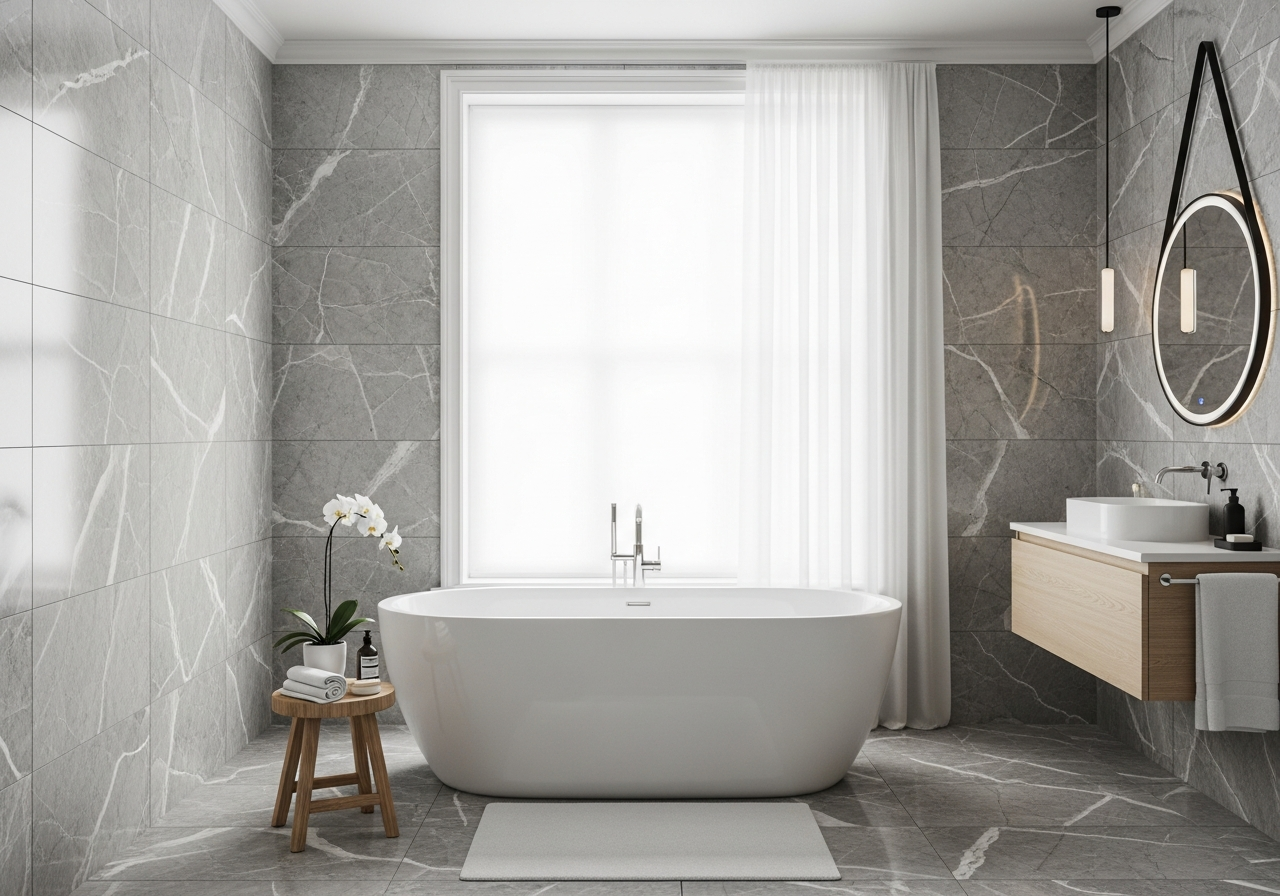 Luxurious spa bathroom